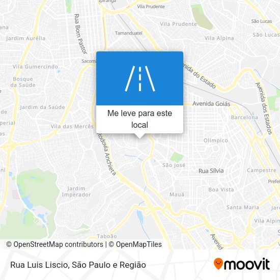 Rua Luis Liscio mapa