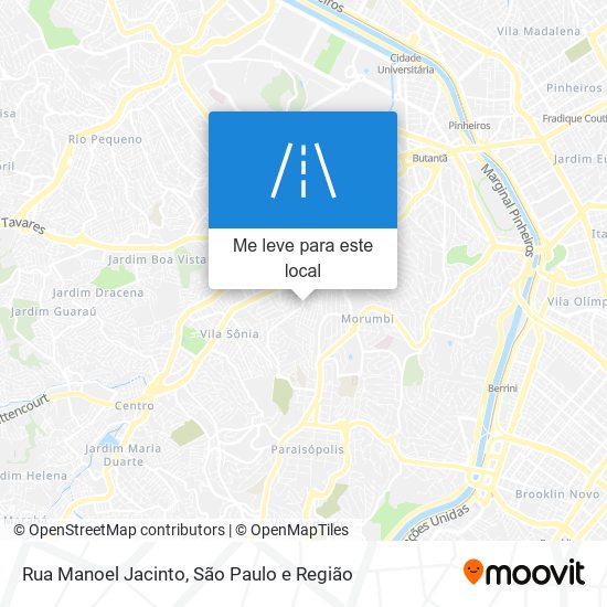 Rua Manoel Jacinto mapa