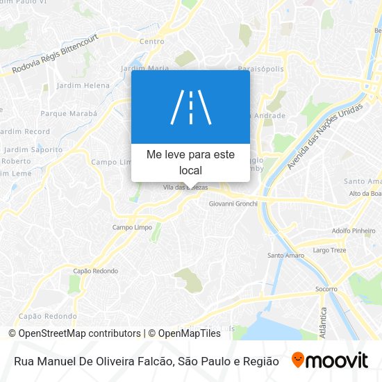 Rua Manuel De Oliveira Falcão mapa