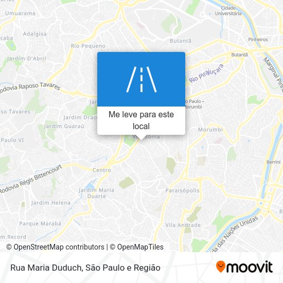 Rua Maria Duduch mapa
