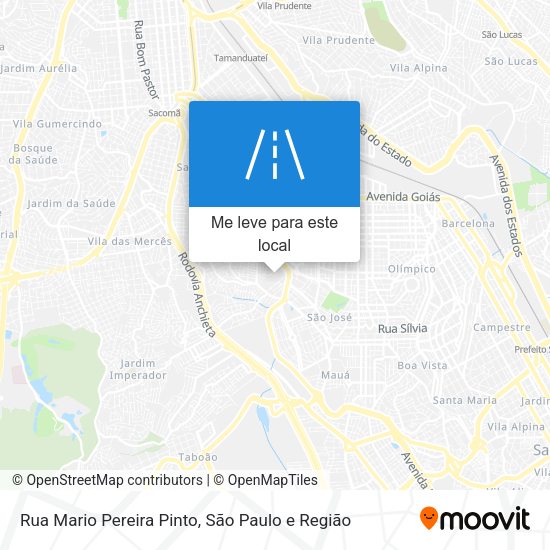 Rua Mario Pereira Pinto mapa