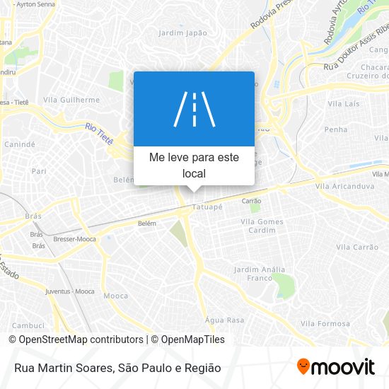 Rua Martin Soares mapa