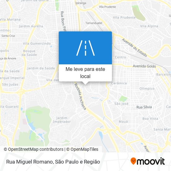 Rua Miguel Romano mapa