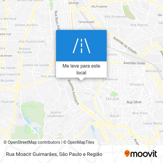 Rua Moacir Guimarães mapa