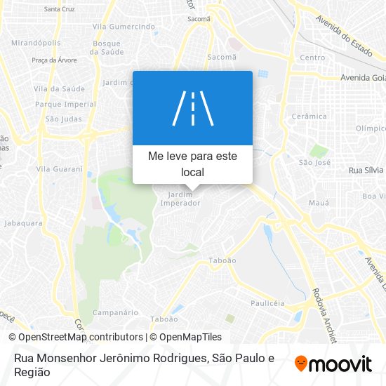 Rua Monsenhor Jerônimo Rodrigues mapa