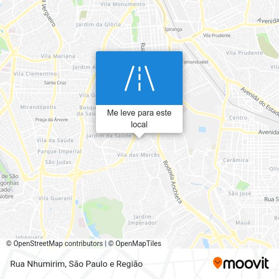 Rua Nhumirim mapa