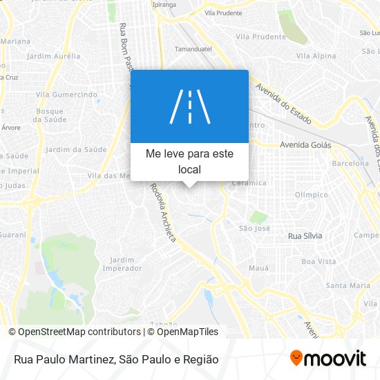 Rua Paulo Martinez mapa