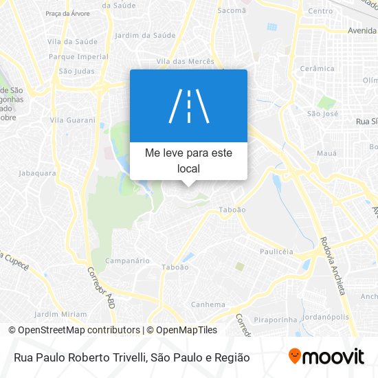 Rua Paulo Roberto Trivelli mapa