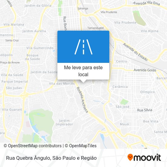 Rua Quebra Ângulo mapa