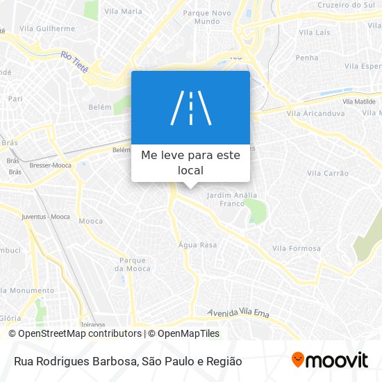 Rua Rodrigues Barbosa mapa