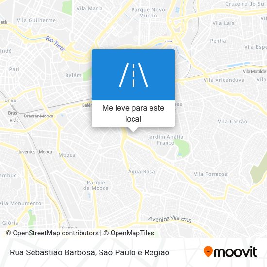 Rua Sebastião Barbosa mapa