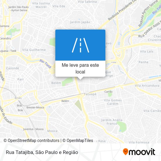 Rua Tatajiba mapa