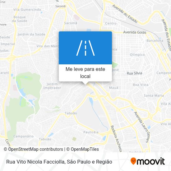 Rua Vito Nicola Facciolla mapa