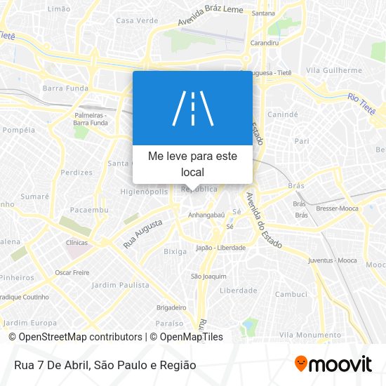 Rua 7 De Abril mapa
