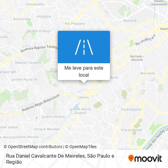 Rua Daniel Cavalcante De Meireles mapa