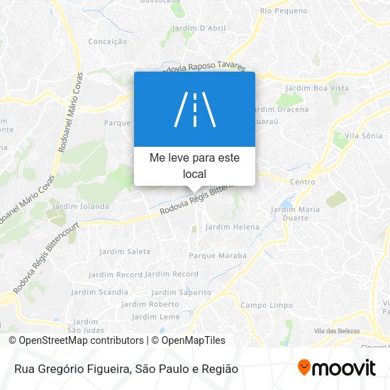 Rua Gregório Figueira mapa