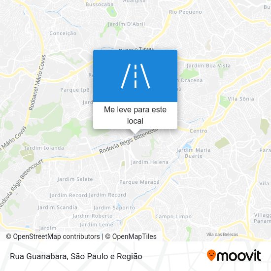 Rua Guanabara mapa