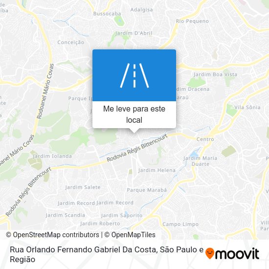 Rua Orlando Fernando Gabriel Da Costa mapa