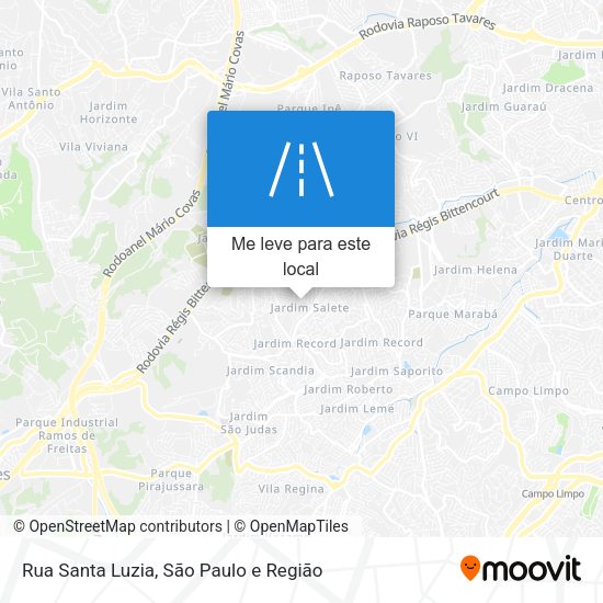 Rua Santa Luzia mapa