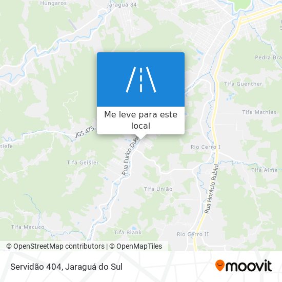 Servidão 404 mapa