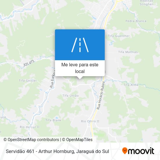 Servidão 461 - Arthur Hornburg mapa