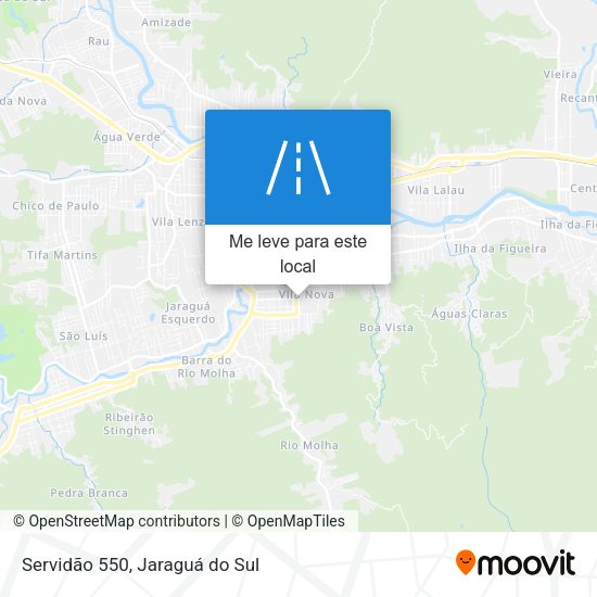 Servidão 550 mapa