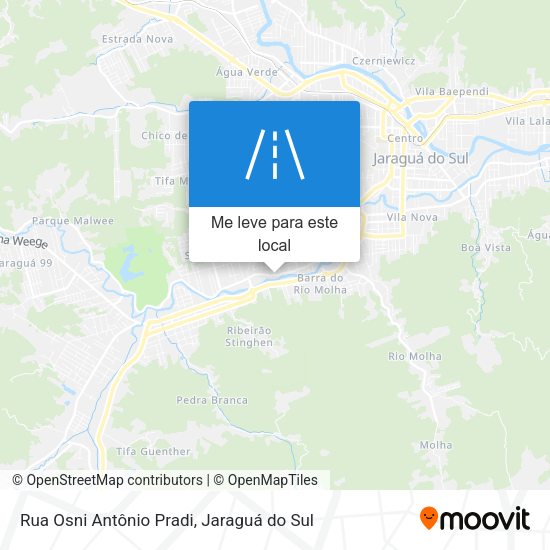 Rua Osni Antônio Pradi mapa