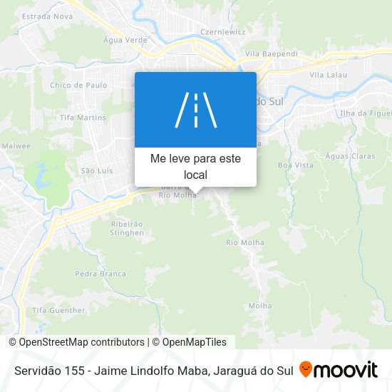 Servidão 155 - Jaime Lindolfo Maba mapa