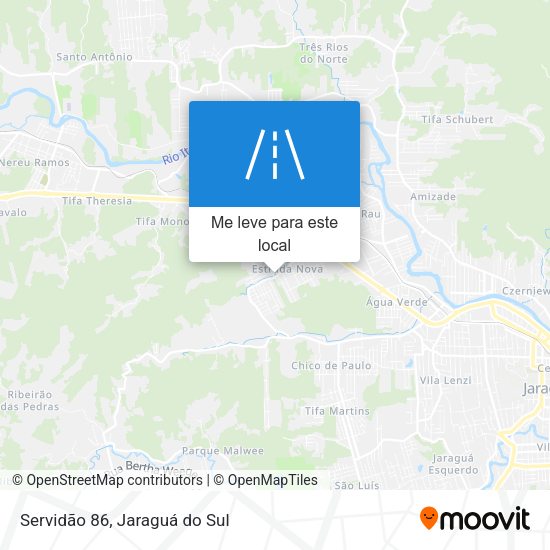 Servidão 86 mapa