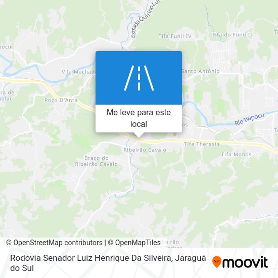 Rodovia Senador Luiz Henrique Da Silveira mapa