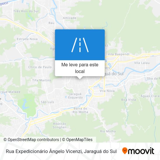 Rua Expedicionário Ângelo Vicenzi mapa