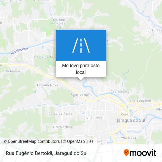 Rua Eugênio Bertoldi mapa