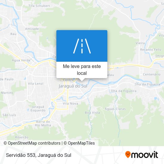 Servidão 553 mapa