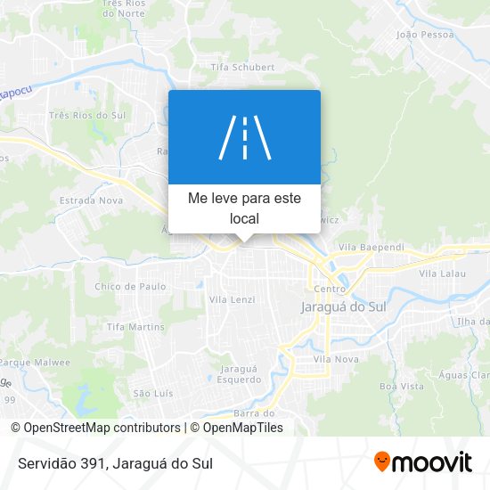Servidão 391 mapa