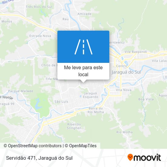 Servidão 471 mapa