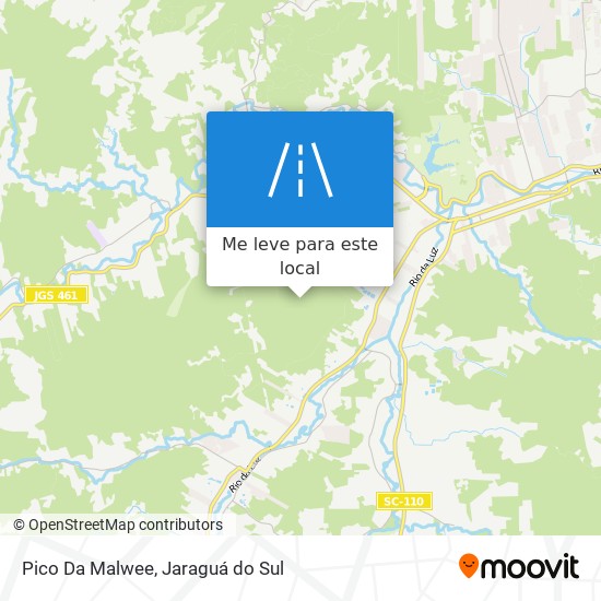 Pico Da Malwee mapa