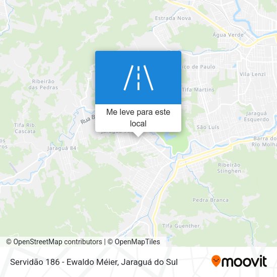 Servidão 186 - Ewaldo Méier mapa