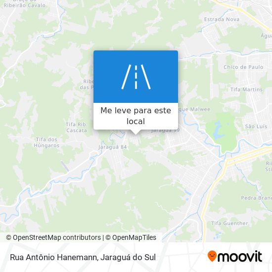 Rua Antônio Hanemann mapa