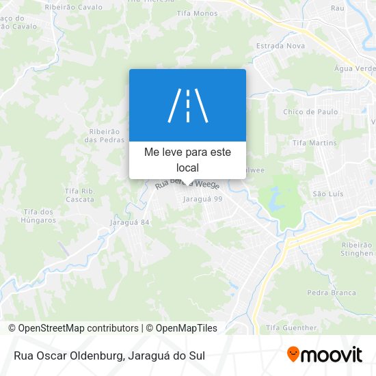 Rua Oscar Oldenburg mapa