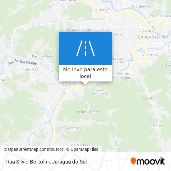 Rua Sílvio Bortolini mapa