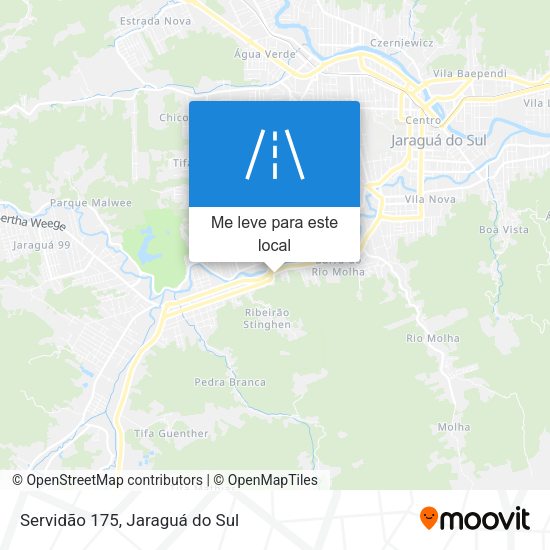 Servidão 175 mapa