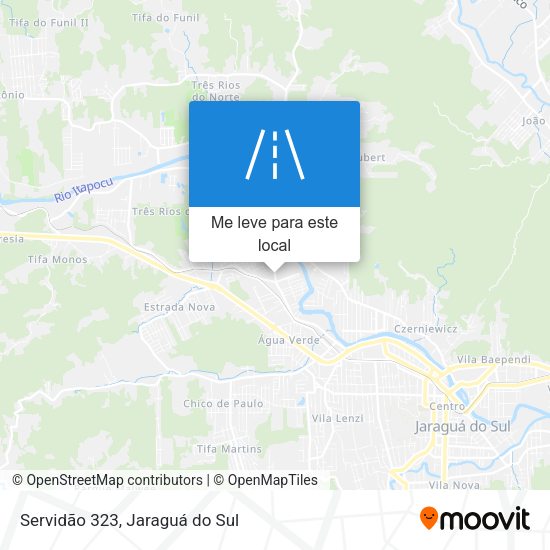 Servidão 323 mapa