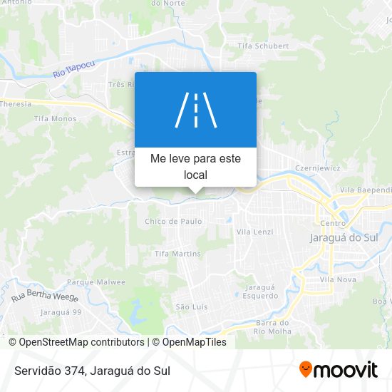 Servidão 374 mapa