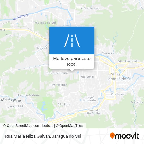 Rua Maria Nilza Galvan mapa