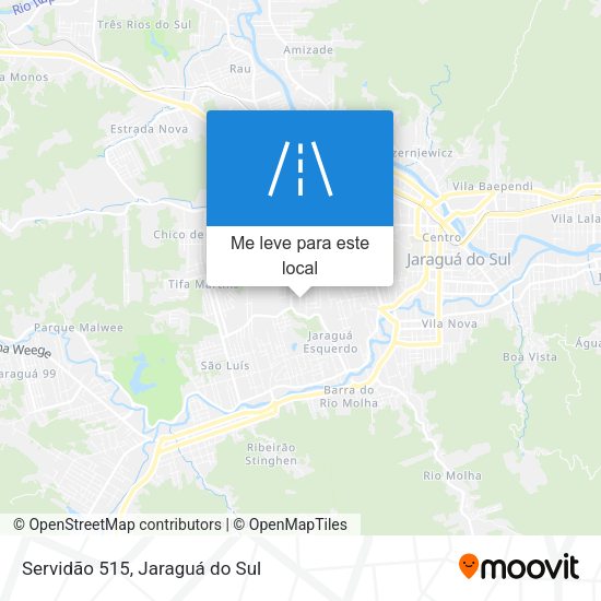 Servidão 515 mapa