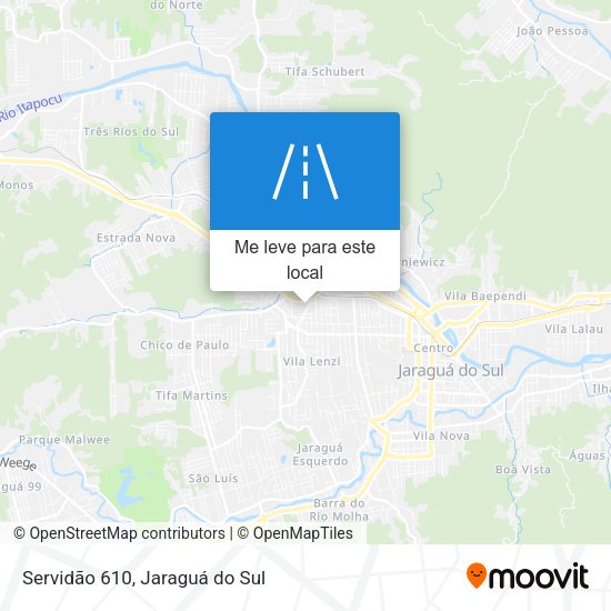 Servidão 610 mapa