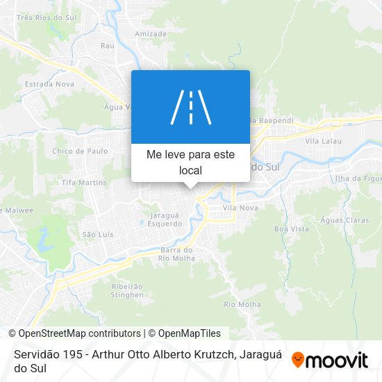 Servidão 195 - Arthur Otto Alberto Krutzch mapa