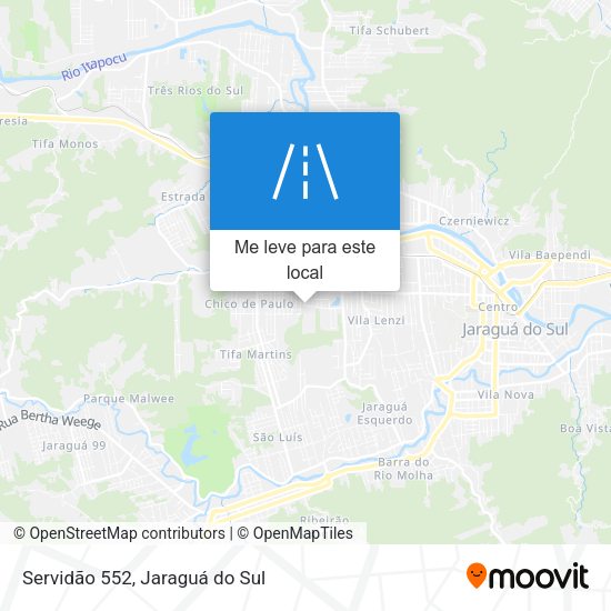 Servidão 552 mapa