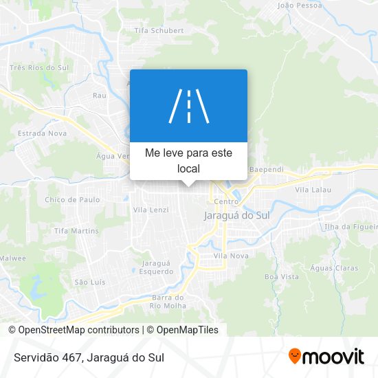 Servidão 467 mapa