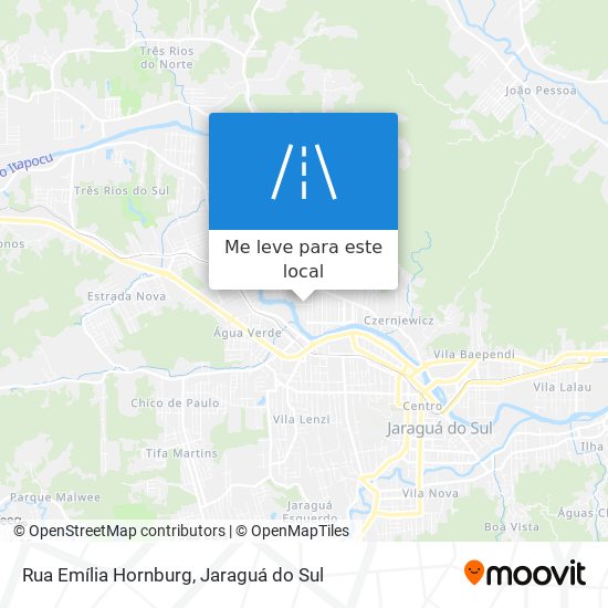 Rua Emília Hornburg mapa